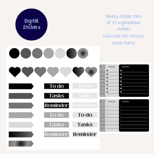 THE BLACK BOOK Variety Digital Sticker Pack