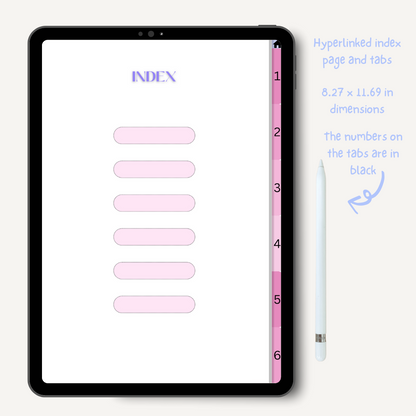THE PINK BOOK Digital Notebook 6 Subject Version 1, Notebook for Students