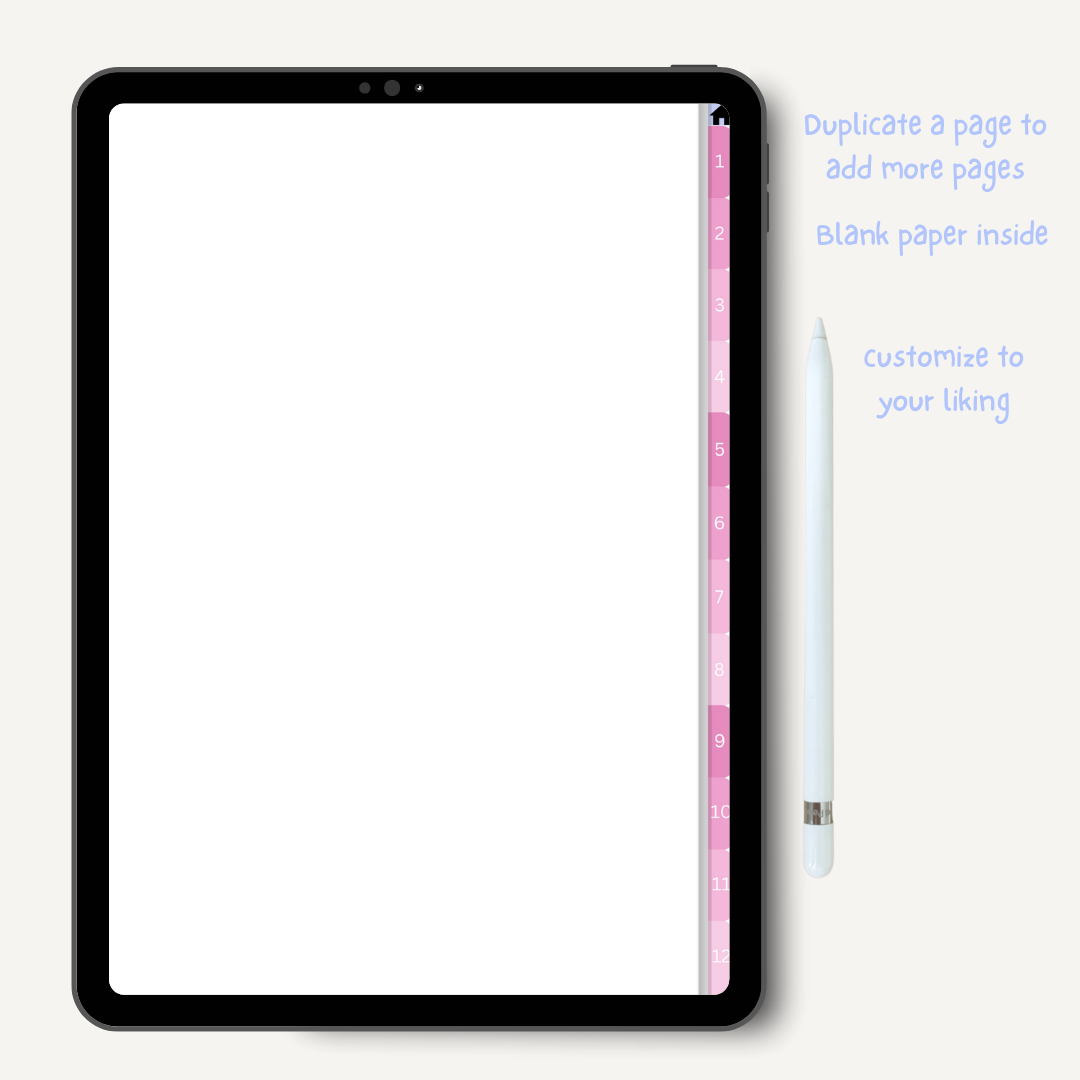 THE PINK BOOK Digital Notebook 12 Subject Version 2, Notebook for Students